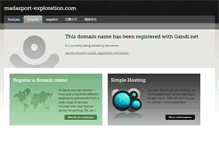 Tablet Screenshot of madasport-exploration.com